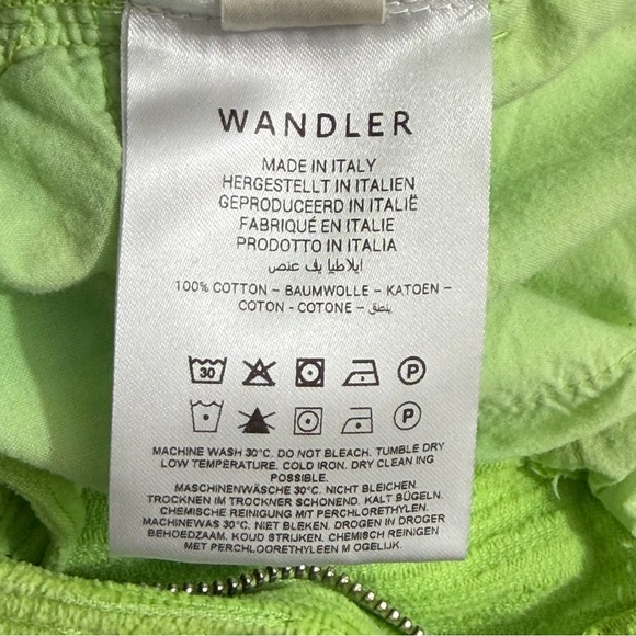Wandler High Waisted Bright Green Rose Fit Corduroy Trousers Size 28 - Picture 11 of 12